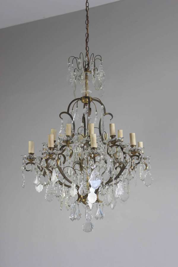 Pretty French early 20th C chandelier