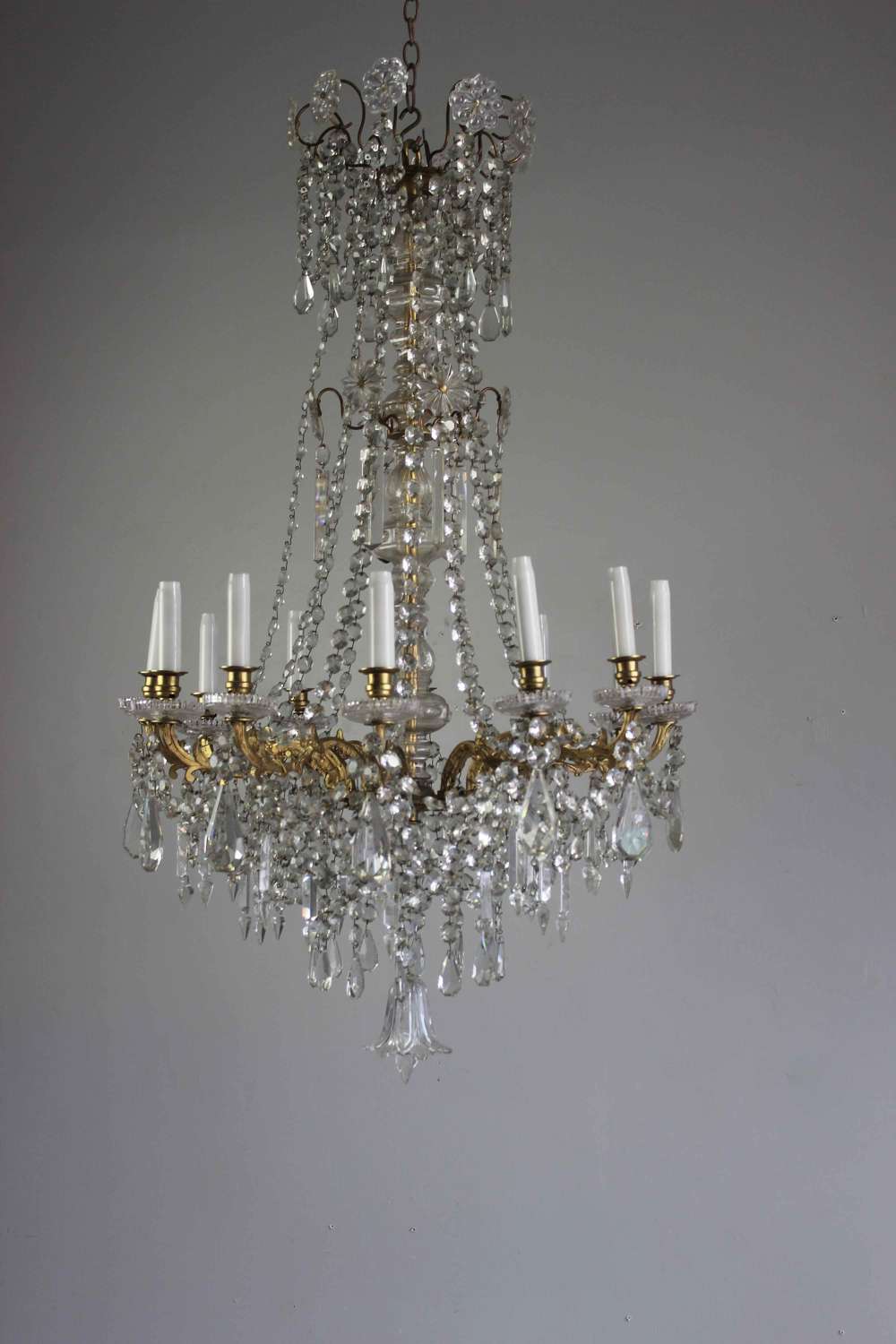 Classical Napoleon 111 style Baccarat chandelier circa 1860