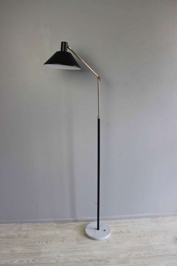 French mid century adjustable floor lamp