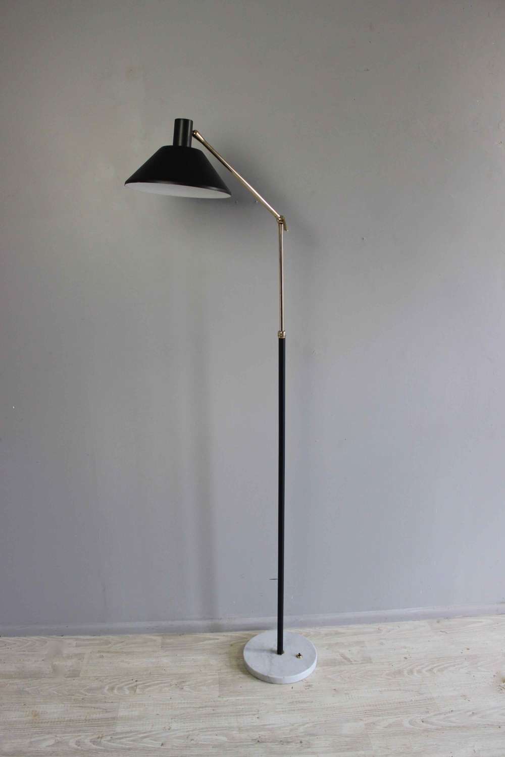 French mid century adjustable floor lamp