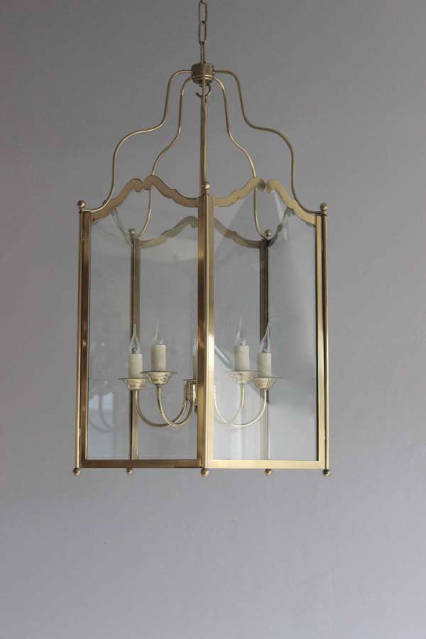 Bagues style brass larger scale hall lantern