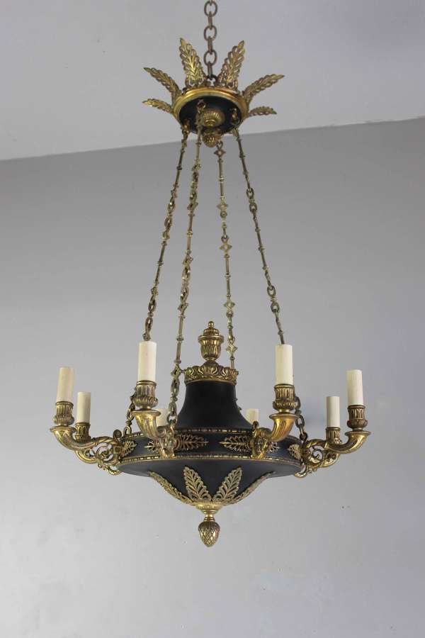 French Empire style library chandelier