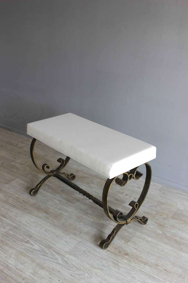 Spanish heart shaped 'end of bed' stool