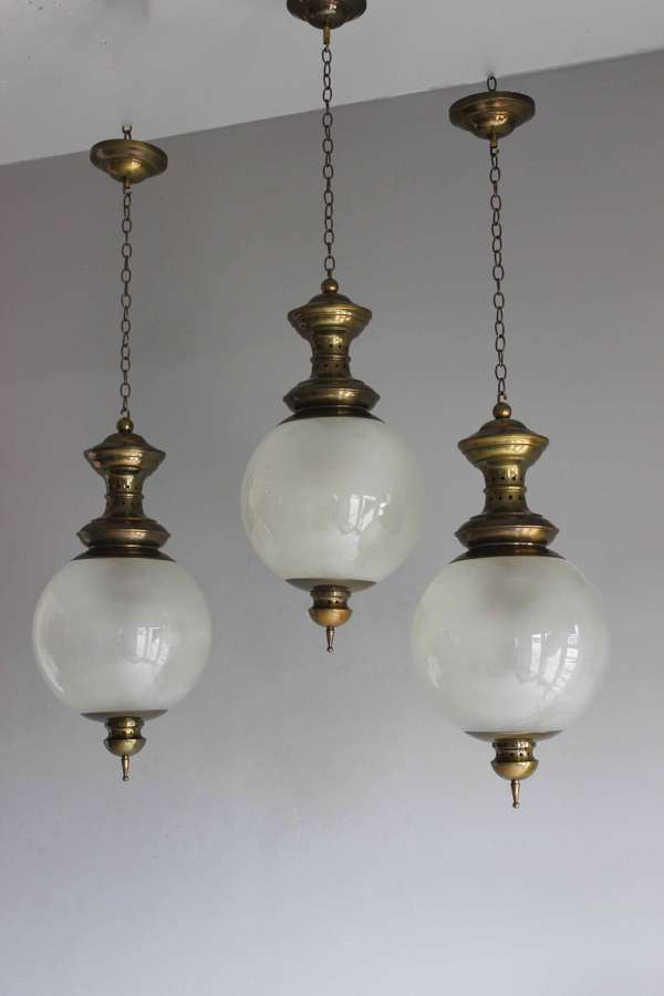 Set of 3 pendants by Luigi Caccia Dominioni