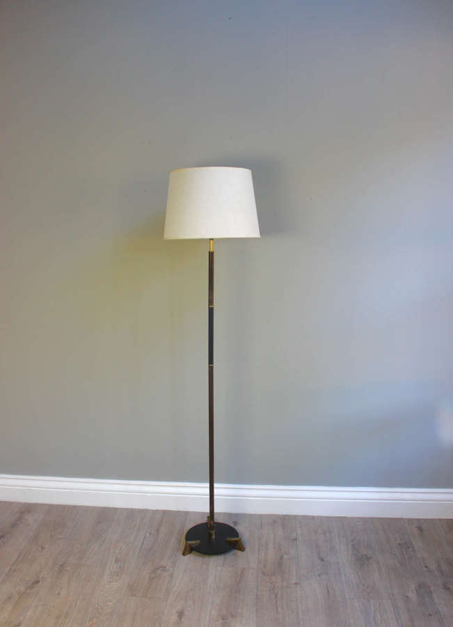 Mid century low profile floor lamp