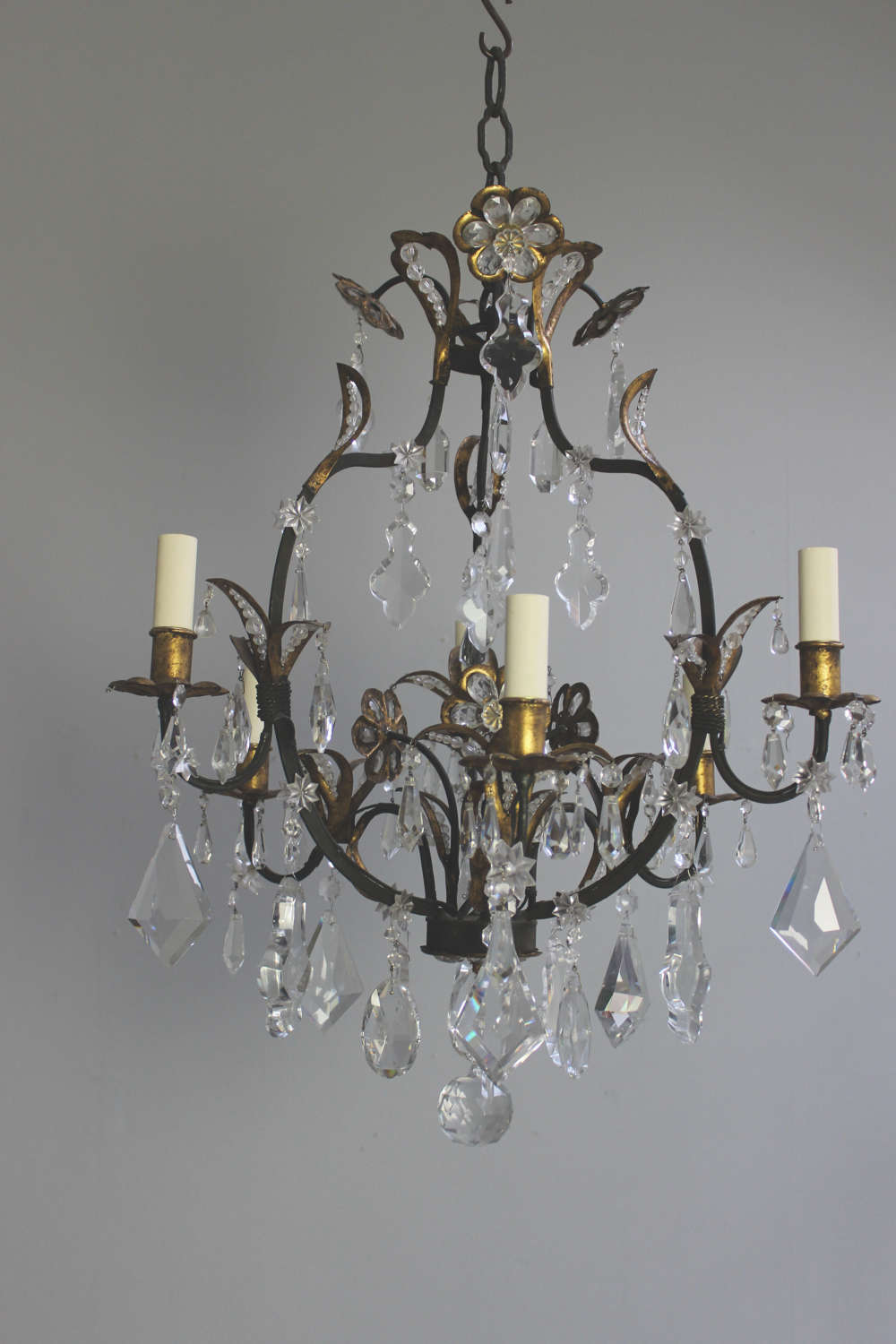 Exceptional quality  short drop  antique chandelier