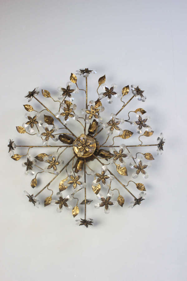 Spectacular  ceiling light/wall light in the style of Banci Firenze